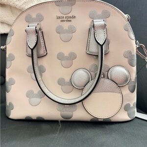 Kate Spade Pink and Silver Crossbody Bag